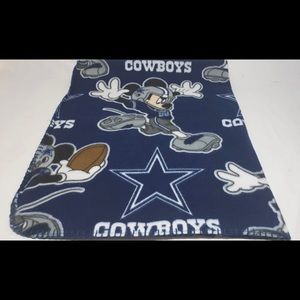 Dallas Cowboys Mickey Mouse plush with blanket